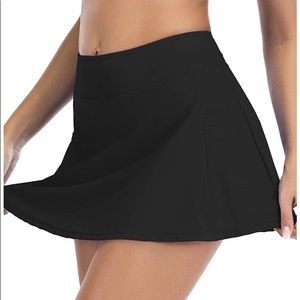 Black Swimsuit Cover Up Sarong Skirt